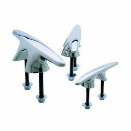 ALEGRIA 660641 10 ft. Offset Pull-Up Boat Cleat, Silver AL3024103